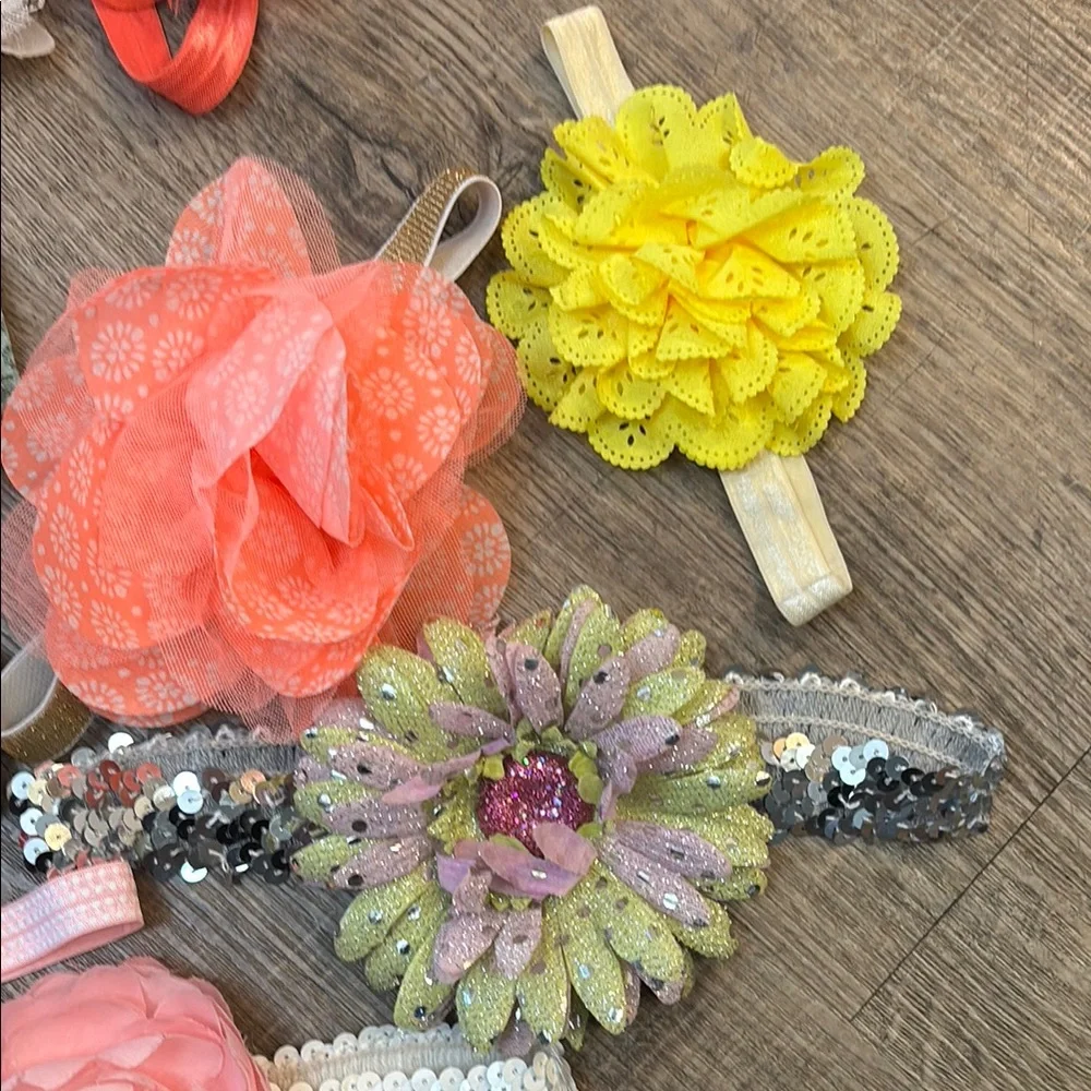 Colorful Floral Kids Hair Accessories Set of 14